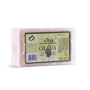 Olive oil scrub with olive stone micrograins