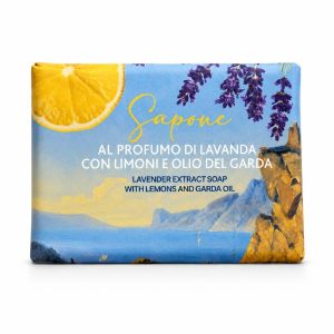 Lavendelseife mit Zitronen und Garda-Olivenöl
